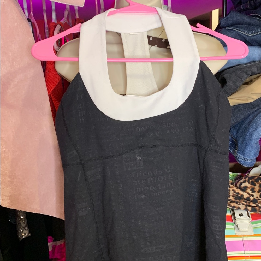 Black And White Lulu Tank